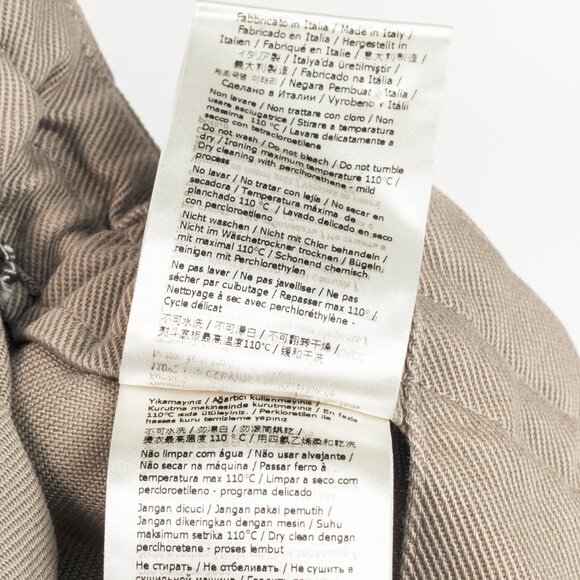 Fendi Resort 2023 Runway Baguette Taupe Cotton-Denim Cargo Mini Skirt - Picture 11 of 14